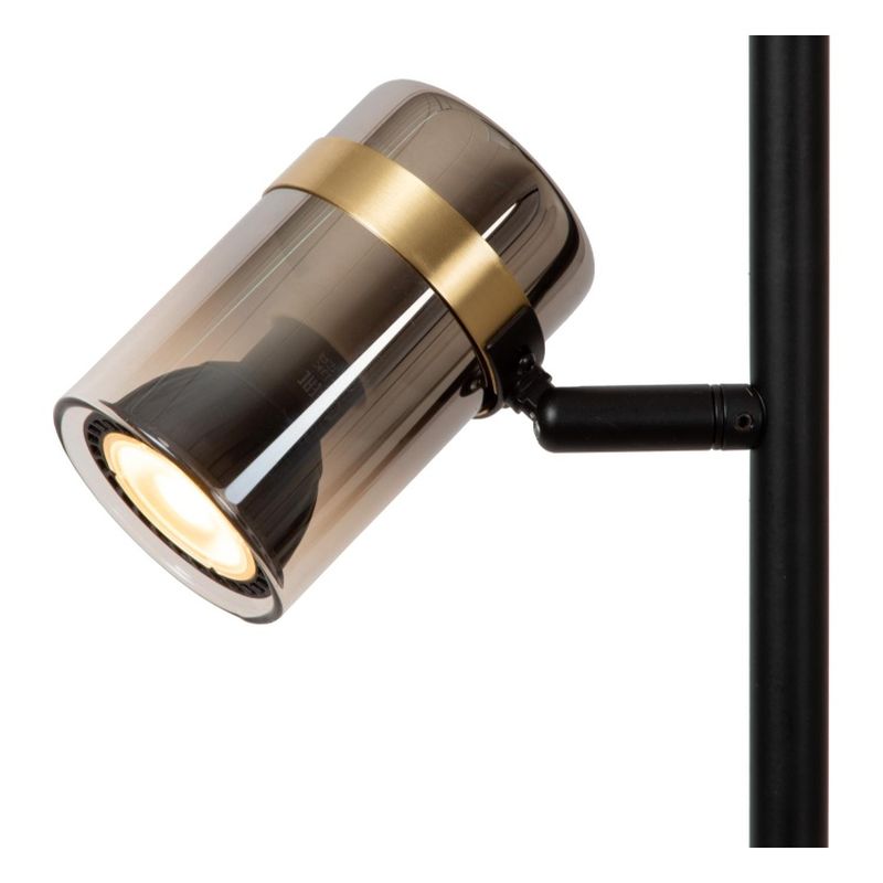 Lucide UPTON - Stojacia lampa - 3xGU10 - Smoke Grey